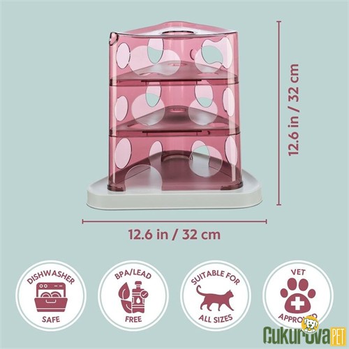Trixie Cheese Tower Kedi Aktivite ve Zeka Oyuncağı 32 x 32 Cm