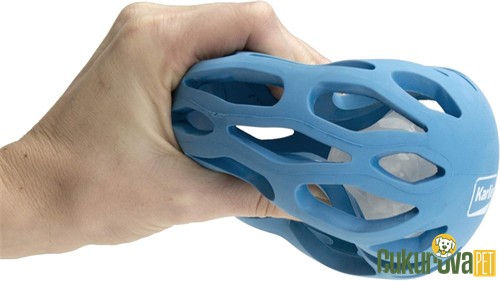 Karlie Gitterball Led Işıklı Top Köpek Oyuncağı Mavi - 11.5 Cm
