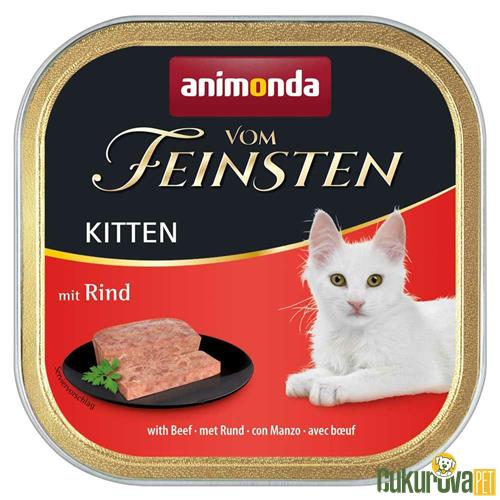 ANIMONDA VOM FEINSTEN SIĞIR ETLİ YAVRU KEDİ KONSERVESİ - 100 GR 