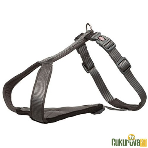 TRIXIE PREMIUM KÖPEK GÖĞÜS TASMASI - M - 55 - 70 CM - GRİ