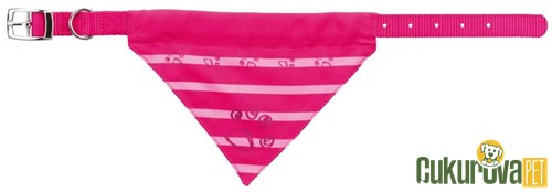 TRIXIE POLYESTER BANDANALI KÖPEK BOYUN TASMASI 19 - 24 CM x 10 MM - XS - FUŞYA