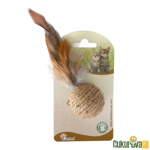 EASTLAND HASIR ÖRGÜLÜ TOP KEDİ OYUNCAĞI 4 CM