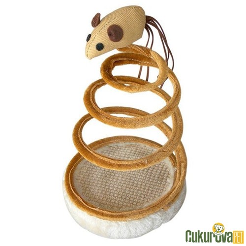 EASTLAND KEDİ OYUNCAĞI YAYLI PELUŞ FARE 14 x 24 CM