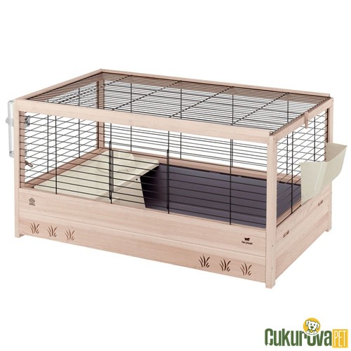 FERPLAST ARENA 100 AHŞAP TAVŞAN KAFESİ 100 x 62.5 x 51 CM