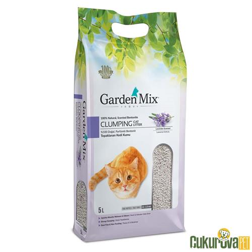 GARDENMIX İNCE BENTONİT LAVANTA KOKULU KEDİ KUMU 5 L