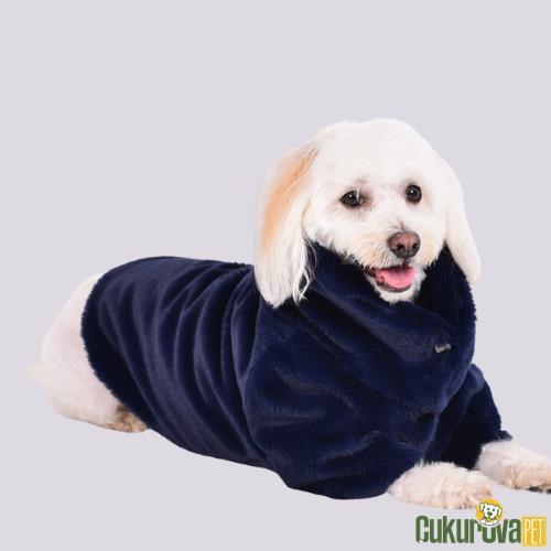 SOFT LACİVERT DİK YAKA TOSCANO KABAN