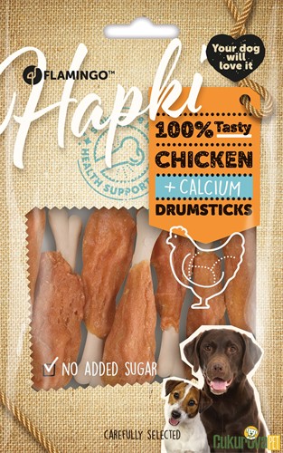 FLAMINGO HAPKI KALSİYUMLU TAVUK BUT ŞEKLİNDE KÖPEK ÖDÜL MAMASI 85 GR