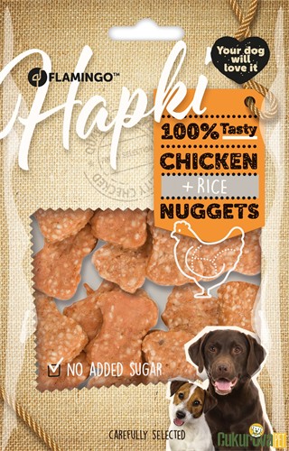 FLAMINGO NUGGETS TAVUKLU VE PİRİNÇLİ KÖPEK ÖDÜL MAMASI 85 GR