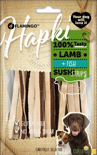 FLAMINGO HAPKI SUSHI KUZULU VE BALIKLI KÖPEK ÖDÜL MAMASI 85 GR