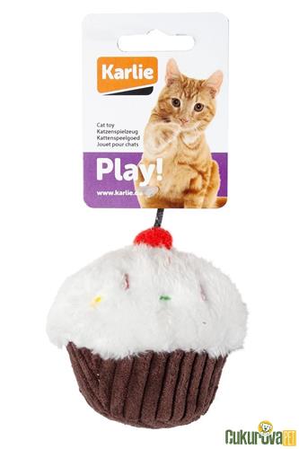 KARLIE PELUŞ KEDİ OYUNCAĞI 11.5 CM KEK BEYAZ - KAHVERENGİ 