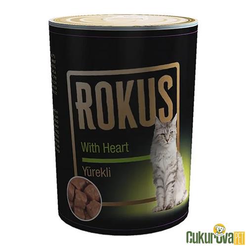 ROKUS YÜREK ETLİ YETİŞKİN KEDİ KONSERVESİ 410 GR