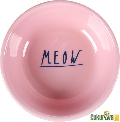 Flamingo Nell Kedi & Köpek Çelik Mama Ve Su Kabı Gri & Pembe - 450 Ml