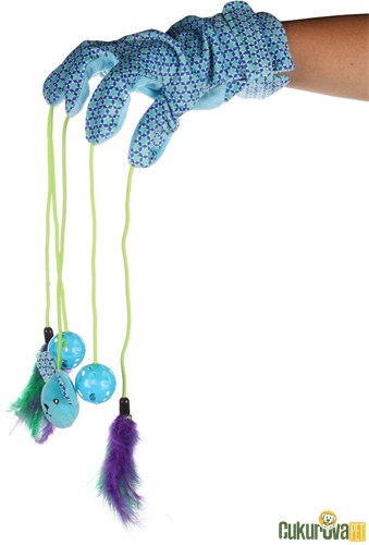 Flamingo Marion Tüylü Toplu Eldiven Kedi Oyuncağı 55 Cm