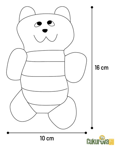 Flamingo Faci Peluş Ayıcık Kumaş Peluş Kedi Oyuncağı 16 Cm