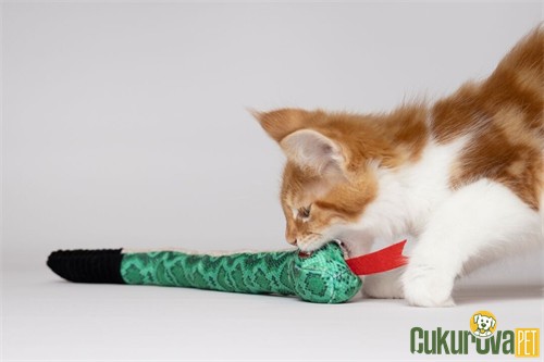 Flamingo Sissco Yılan Peluş Kedi Oyuncağı 37 Cm