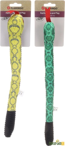 Flamingo Sissco Yılan Peluş Kedi Oyuncağı 37 Cm