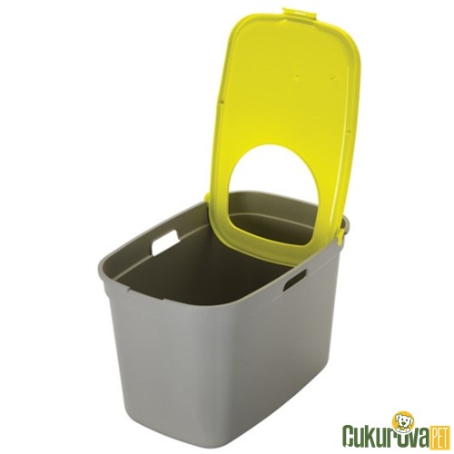 Moderna Top Cat Kapalı Kedi Tuvaleti Gri - Sarı 59 x 39 x 38 Cm