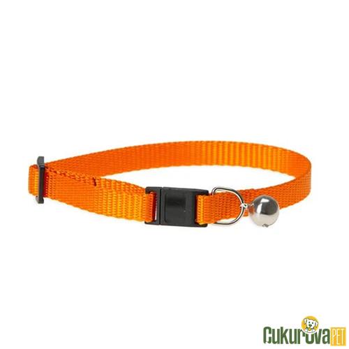 KARLIE ART SPORTIV KEDİ BOYUN TASMASI TURUNCU M - 10 MM x 30 CM