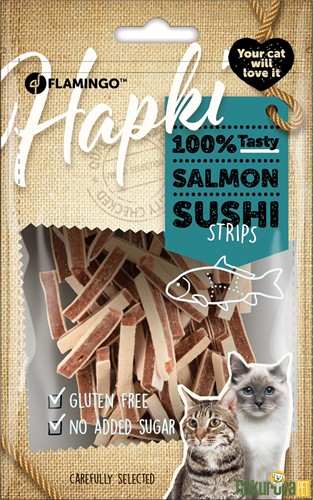FLAMINGO HAPKI SOMONLU SUSHI ŞERİT KEDİ ÖDÜL MAMASI 85 GR