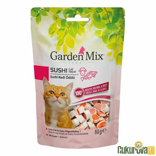 GARDENMIX KUZU ETLİ BALIKLI SUSHİ KEDİ ÖDÜL TABLETİ 60 GR