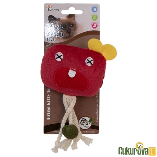 EASTLAND KEDİ OYUNCAĞI CATNIPLI PELUŞ KÜP CANAVAR 10 CM