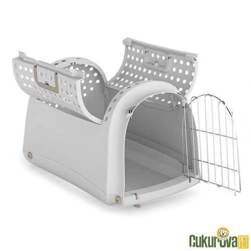 IMAC LINUS CABRIO KEDİ & KÖPEK TAŞIMA KAFESİ - GRİ - 50 x 32 x 34.5 CM
