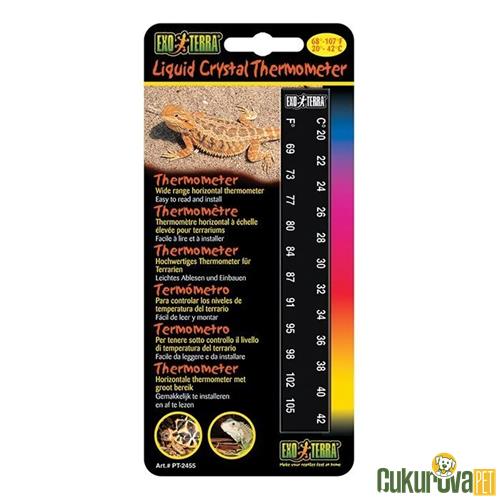 EXO TERRA TERARYUM İÇİN YATAY DİJİTAL TERMOMETRE 20 - 42 C