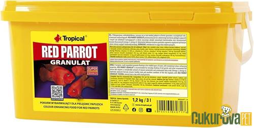 TROPICAL RED PARROT GRANULAT 3 L - 1.2 KG