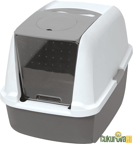 CATIT KAPAKLI KEDİ TUVALETİ - GRİ 