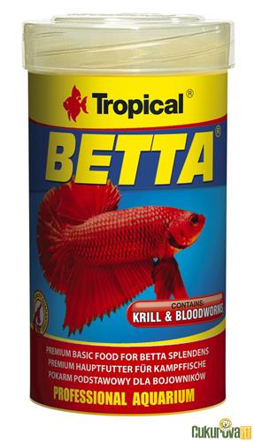 TROPICAL BETTA KRILL BLOODWORMS 100 ML - 25 GR
