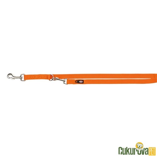 TRIXIE AYARLANABİLİR PREMİUM KÖPEK GEZDİRME KAYIŞI 2 M - 15 MM - TURUNCU 