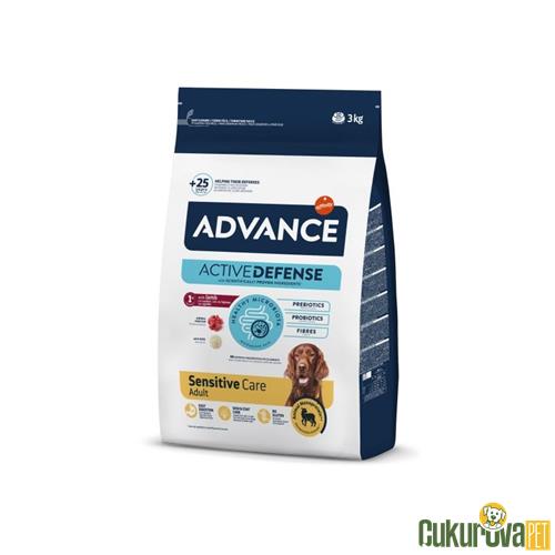 ADVANCE KUZU ETLİ VE PİRİNÇLİ HASSAS YETİŞKİN KÖPEK MAMASI 3 KG