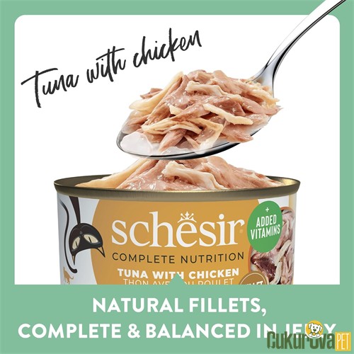 Schesir Complete Nutrition Ton Balıklı ve Tavuklu Yetişkin Kedi Yaş Maması 85 Gr