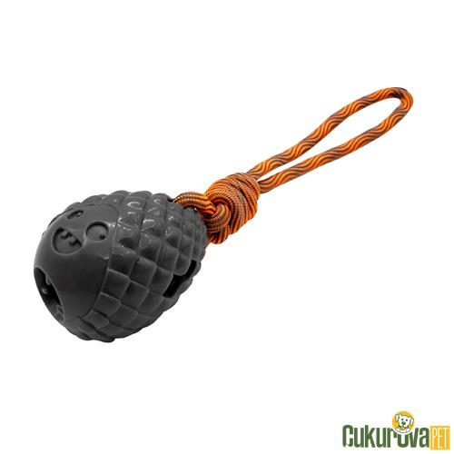 GIMDOG ÇAM KOZASI ŞEKLİNDE ÇEKİŞTİRMELİ KÖPEK ÖDÜL OYUNCAĞI GRİ