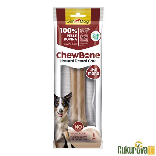 GIMDOG CHEW BONES PRESS KÖPEK ÇİĞNEME KEMİĞİ 8’’ - 150 GR 1'Lİ NATUREL
