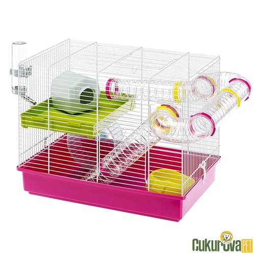 FERPLAST LAURA ÇİFT KATILI BAĞLANTILI HAMSTER KAFESİ 
