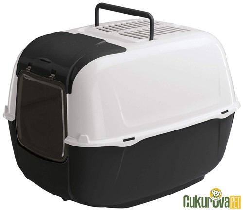 Ferplast Prima Cabrio Kapalı Kedi Tuvaleti Karışık Renkli 39.5 x 52.5 x 38 Cm