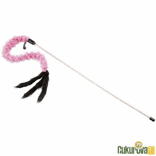 Ferplast Peluş Tüylü Kedi Oltası Karışık Renkli 90 Cm