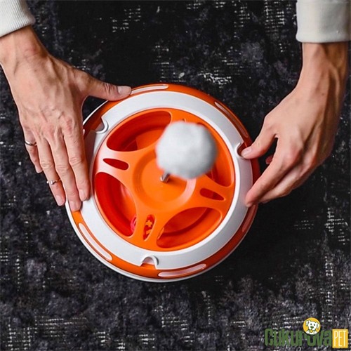 Ferplast Vertigo Döner Piramit Hareketli Kedi Oyuncağı 36.5 Cm