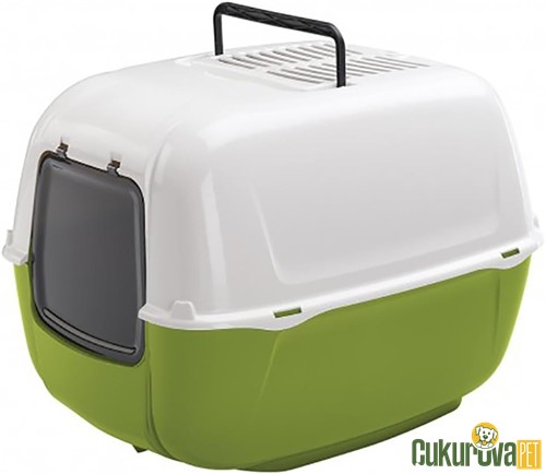 Ferplast Home Prima Kapalı Kedi Tuvaleti Karışık Renkli 52.5 x 39.5 x 38 Cm