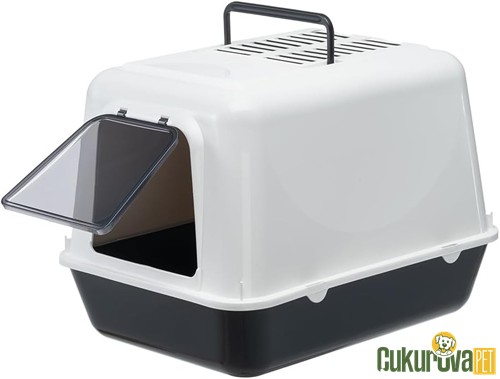 Ferplast Clear Cat 20 Kapalı Kedi Tuvaleti Karışık Renkli 39.5 x 52.5 x 38 Cm