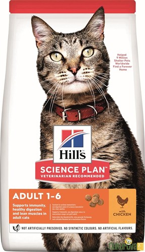 HILL'S ADULT TAVUKLU YETİŞKİN KEDİ MAMASI 8 + 2 KG