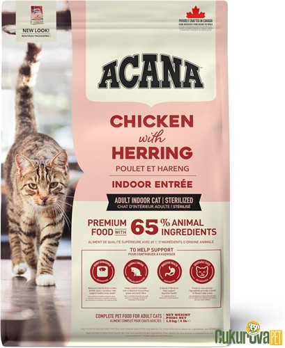 Acana Indoor Entree Kısırlaştırılmış Kedi̇ Maması 1.8 Kg