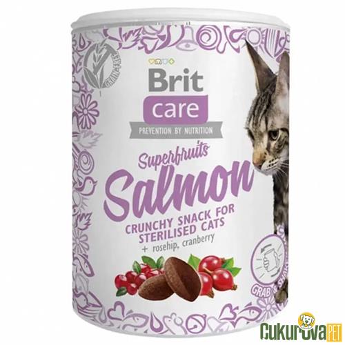 BRIT CARE SUPERFRUITS SOMONLU VE KIZILCIKLI KITIR KISIRLAŞTIRILMIŞ KEDİ ÖDÜL TABLETİ 100 GR