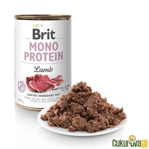 Brit Care Mono Protein Kuzu Etli Yetişkin Köpek Yaş Maması 400 Gr