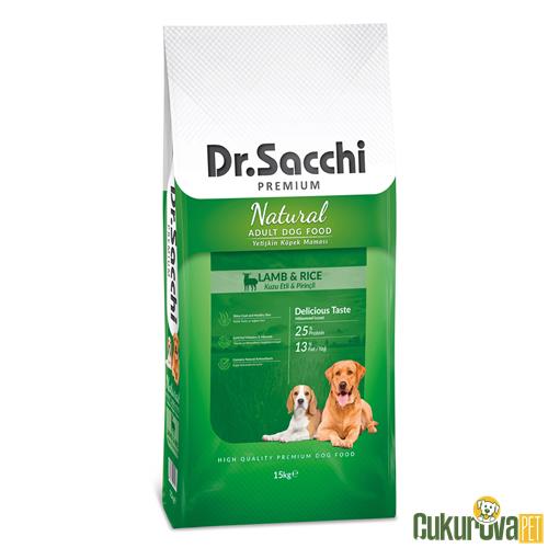 DR. SACCHI PREMIUM NATURAL LAMB&RİCE YETİŞKİN KÖPEK MAMASI 15 KG 