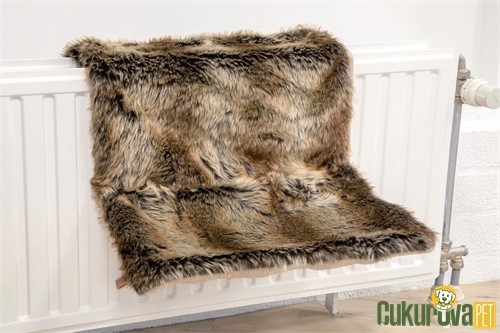 Karlie Askılı Peluş Kedi Yatağı Kahverengi 40 x 30 x 25 Cm