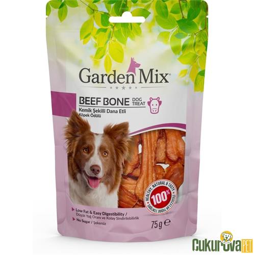 GARDENMIX KEMİK ŞEKİLLİ DANA ETLİ KÖPEK ÖDÜLÜ 75 GR