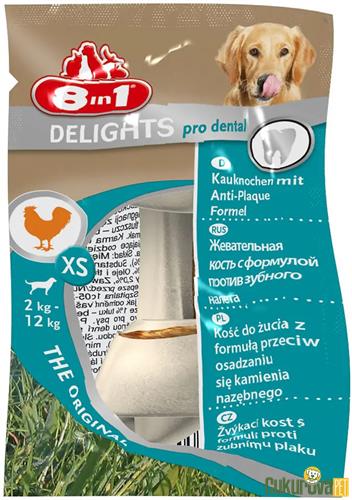 8 IN 1 DELIGHTS DENTAL KÖPEK KEMİK ÖDÜLÜ 