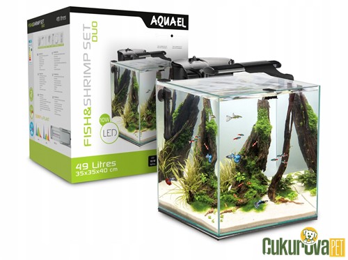 AQUAEL FISH SHRIMP SET SMART DUO 35 AKVARYUM - SİYAH 